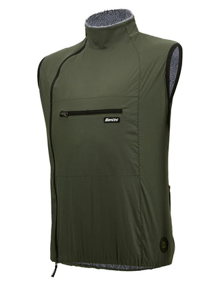 Santini Alpha Pack Gravel Sleeveless Vest - Military