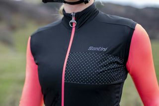 Santini Guard Nimbus Women's Rain Vest - Black Nero