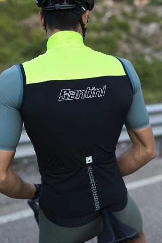 Santini Redux Vigor Men's Vest - Fluro Green