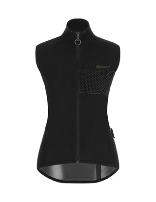 Santini Guard Nimbus Women's Rainproof Vest - Black Nero
