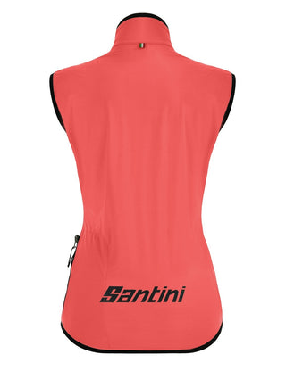Santini Guard Nimbus Women's Rainproof Vest - Granatina Pink