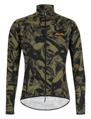 Santini Gravel Nebula Men's Windbreaker Jacket - Camo Green