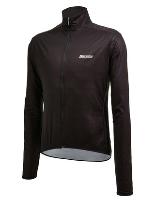 Santini Nebula 3W Men's Wind Breaker Jacket - Black