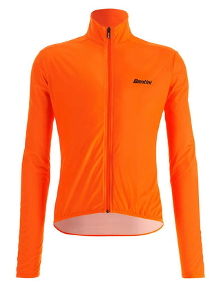 Santini Nebula 3W Men's Wind Breaker Jacket - Fluro Orange
