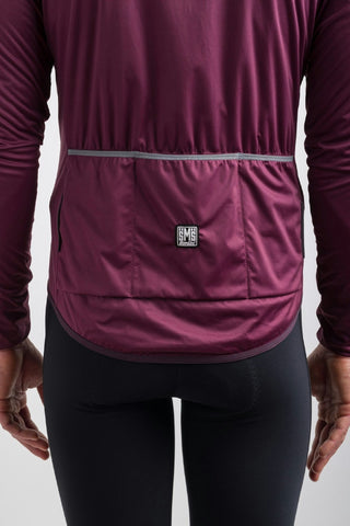 Santini Nebula 3W Men's Wind Breaker Jacket - Maroon