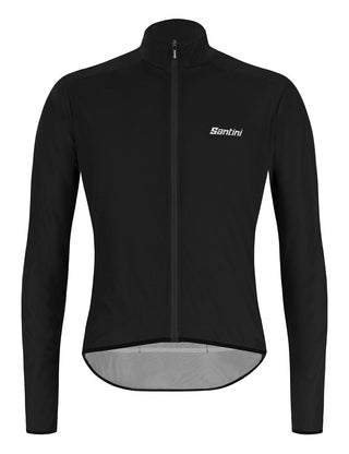 Santini Nebula Puro Men's Wind Breaker Jacket - Black Nero