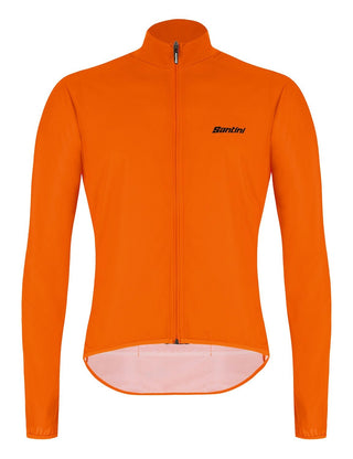 Santini Nebula Puro Men's Wind Breaker Jacket - Fluro Orange
