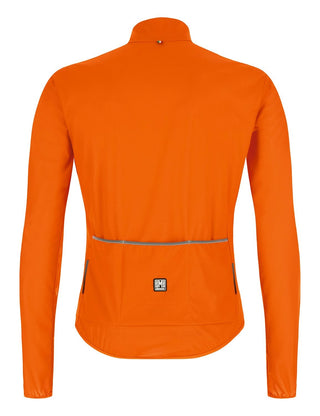 Santini Nebula Puro Men's Wind Breaker Jacket - Fluro Orange