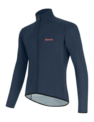 Santini Nebula Puro Men's Wind Breaker Jacket - Nautica Blue