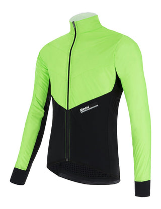 Santini Redux Vigor Men's Jacket - Fluro Green