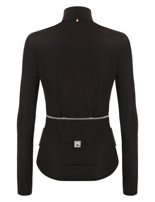 Santini Nebula Puro Women's Windbreaker Jacket - Black Nero