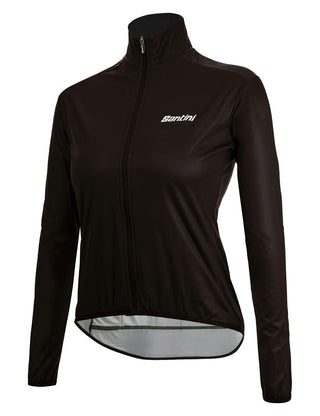 Santini Nebula 3W Women's Wind Breaker Jacket - Black