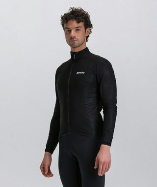 Santini Guard Nimbus Pocketable Men's Rain Jacket - Black