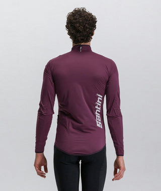 Santini Guard Nimbus Pocketable Men's Rain Jacket - Burgundy