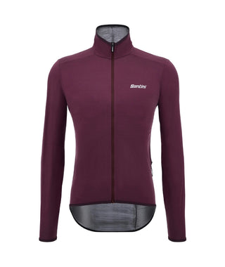 Santini Guard Nimbus Pocketable Men's Rain Jacket - Burgundy