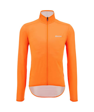 Santini Guard Nimbus Pocketable Men's Rain Jacket - Fluro Orange