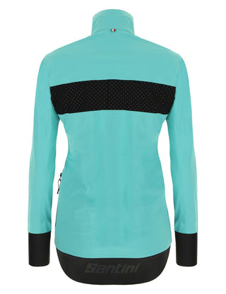 Santini Guard Mercurio Women's Rain Jacket - Aqua