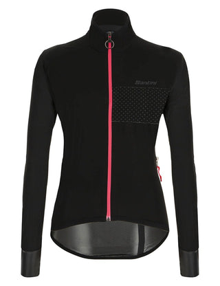 Santini Guard Nimbus Women's Rain Jacket - Black Nero
