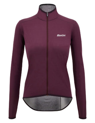 Santini Guard Nimbus Women's Rainproof Packable Jacket - Burgundy