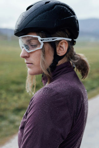 Santini Guard Nimbus Women's Rainproof Packable Jacket - Burgundy