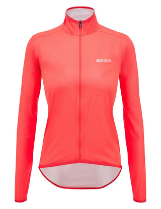 Santini Guard Nimbus Women's Rainproof Packable Jacket - Granatina Pink