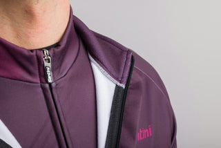 Santini Pure Dye 4W Men's Long Sleeve Jacket - Burgundy