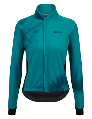 Santini Pure Dye 4W Women's Winter Long Sleeve Jersey - Aqua