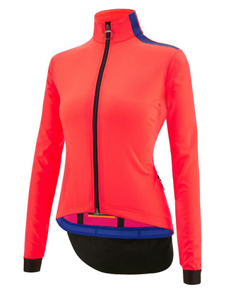 Santini Vega Multi Jacket Women's With Hood - Granatina Pink