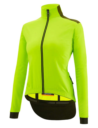 Santini Vega Multi Jacket Women's With Hood - Lime