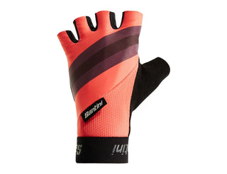 Santini Bengal Gel Long Cuff Summer Gloves - Granatina Pink