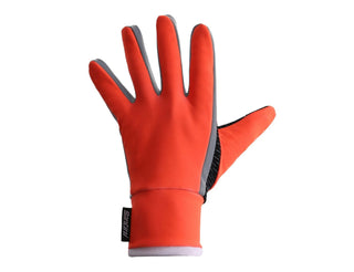 Santini Vega H20 Winter Full Finger Gloves - Fluro Orange
