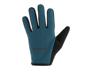 Santini MTB/Gravel Full Finger Gloves - Blue