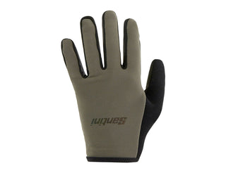 Santini MTB/Gravel Full Finger Gloves - Grey