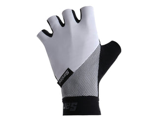Santini Origine Half Finger Gloves - White