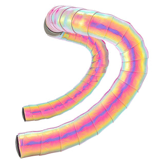 Supacaz Prizmatik Ano Black Plugs Bar Tape - Opal