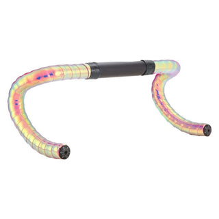 Supacaz Prizmatik Ano Black Plugs Bar Tape - Opal