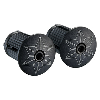 Supacaz Star Plugz Ano Handlebar End Plugs - Black