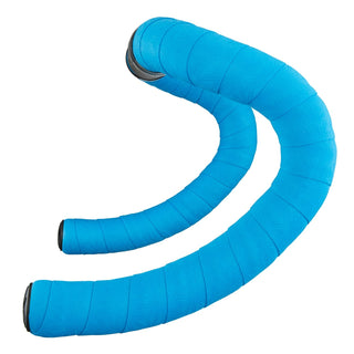 Supacaz Suave SL Plugs Bar Tape - Neon Blue