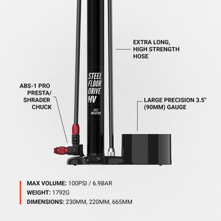 Lezyne Steel HV Floor Drive 3.5