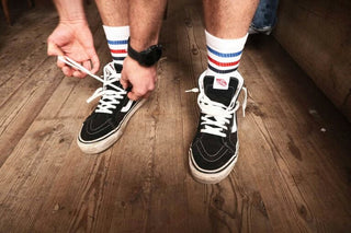 The Vandal Casual Track/Vintage Socks - White