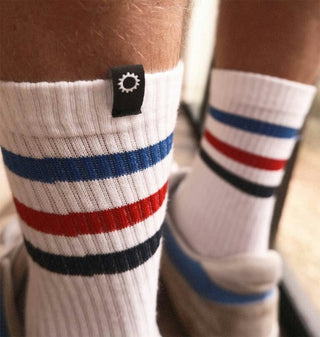 The Vandal Casual Track/Vintage Socks - White