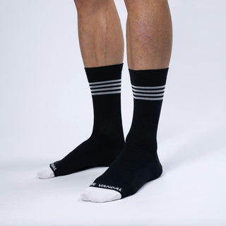 The Vandal Performance Stripes Socks - Black
