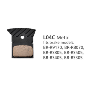 Shimano L04C Metal Pads & Spring w/Fin