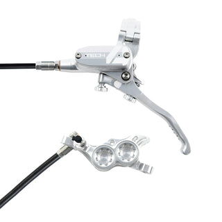 Hope Tech4 E4 Brake Front Black Cable - Silver/Silver