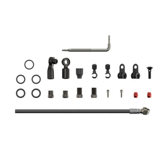 SRAM Disc Brake Hydraulic Hose Kit - Beveled Banjo -2000mmBlk (inc. banjo - fittings) - Flat Mount -Red22 -Force22 -Rival22 -Force 1 -Force CX1 -Apex1 HRD -S700