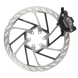SRAM Disc Brake Maven Silver - Aluminum Lever - Stainless Hardware - Reach/Contact Adj -SwingLink - Black Front/Rear 2000mm Hose (includes MMX Clamp -20P-2 Bracket -Bleeding Edge Tool) A1