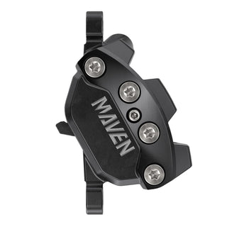 SRAM Disc Brake Maven Silver - Aluminum Lever - Stainless Hardware - Reach/Contact Adj -SwingLink - Black Front/Rear 2000mm Hose (includes MMX Clamp -20P-2 Bracket -Bleeding Edge Tool) A1