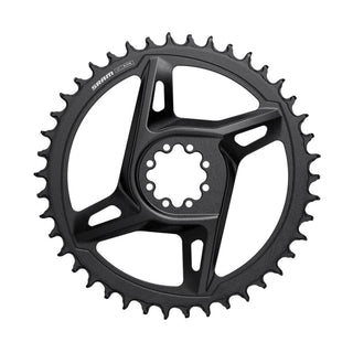 SRAM CHAIN RING ROAD 44T DM X-SYNC 6.5MM OFFSET - BLACK/SILVER (RED E1) Including 8 chainring bolts