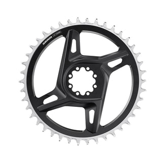 SRAM CHAIN RING ROAD 44T DM X-SYNC 6.5MM OFFSET - BLACK/SILVER (RED E1) Including 8 chainring bolts