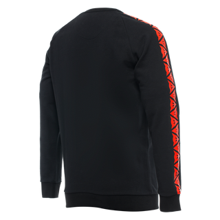 Dainese Casual Stripes Sweater - Black/Fluo-Red